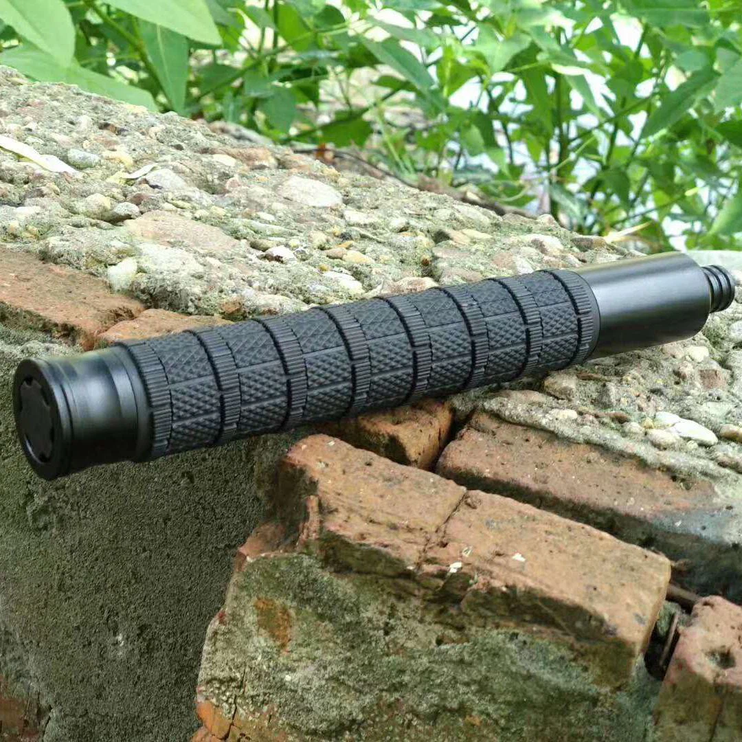 Aluminium alloy telescopic baton with rubber handle Aluminium alloy telescopic baton with rubber handle